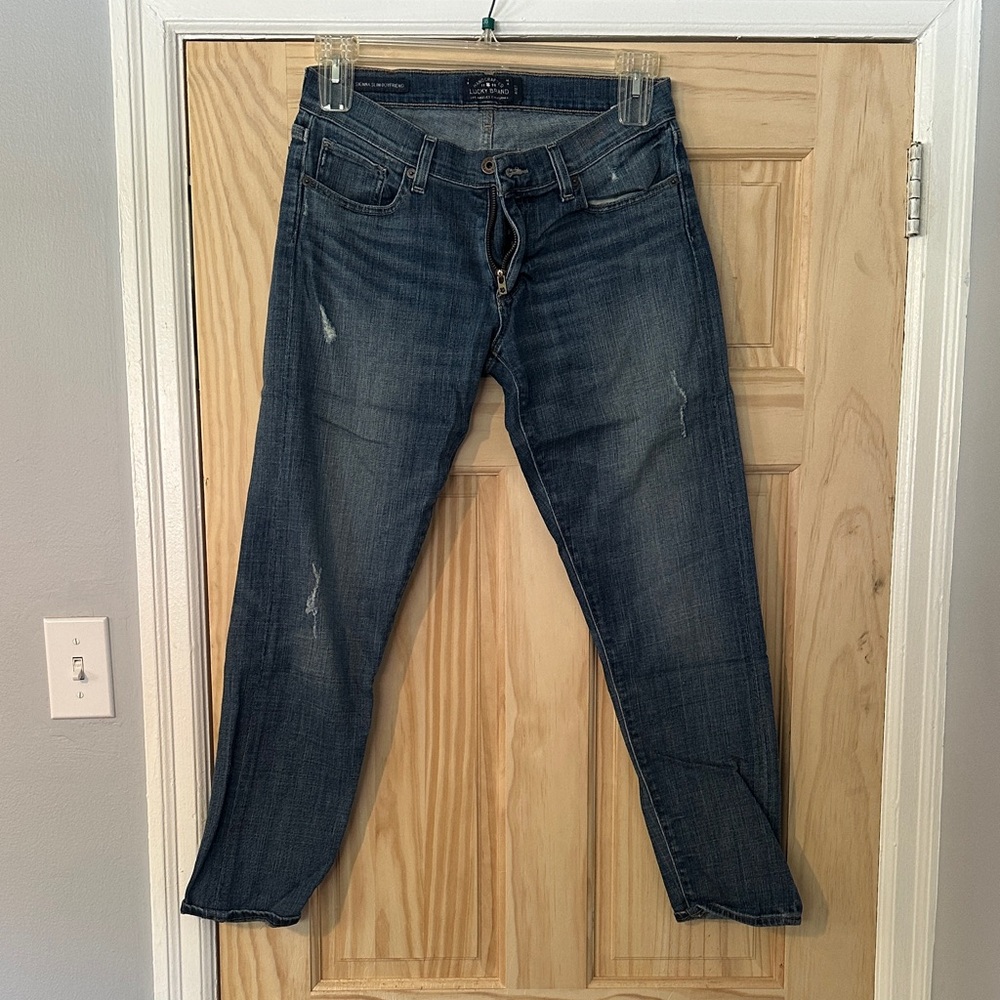 Lucky Brand Women's Blue Boyfriend Jeans